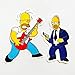 ZUIYIJIANGNAN The Simpsons Family Cartoon Waterproof Reused Stickers Car Laptop Helmet Luggage Vintage Skateboard Wall Decor Gift for Kid (I-Simpsons Family)
