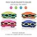 SWIM ELITE Kids Swimming Goggles - Comfortable Adjustable Strap, Anti-Fog, UV Protection, Toddler to Kid Size, Fun and Colorful Case