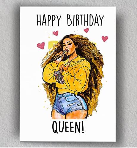 Queen B Birthday Card | Queen Beyonce Inspired Birthday Card | Happy ...