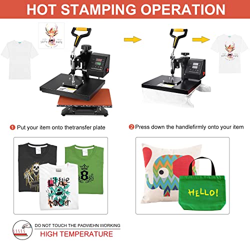 Seeutek Heat Press 12" X 10" Professional Heat Transfer Digital