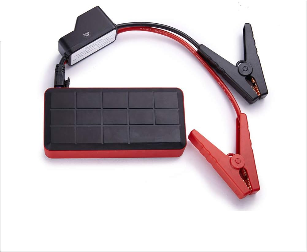 Portable Car Jump Starter, Battery Pack 600 Amp Peak 12V 12000Mah Car Jump Starter, Charger Booster Kit Box Case with USB Cable Flashlight for Motorcycle Vehicles Trucks