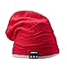 Sung-ll Soft and Warm Hat Wireless Beanie with Bluetooth Smart Cap Speaker Micro Headphone (Grey Red)