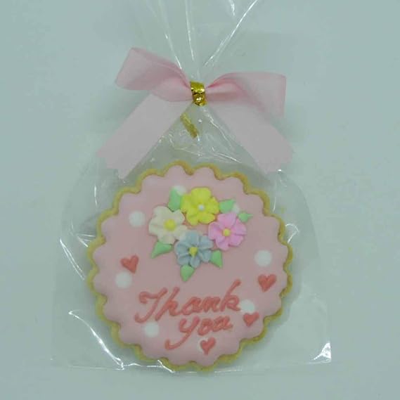 アイシングクッキー ありがとう 花 アイスクリーム通販ソフトクリーム食べ歩き