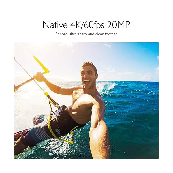 AKASO Action Cam 4K/60FPS 20MP WiFi Actioncam Ultra HD 39M Unterwasserkamera Touchscreen EIS Einstellbar Blickwinkel mit… – Bild 4