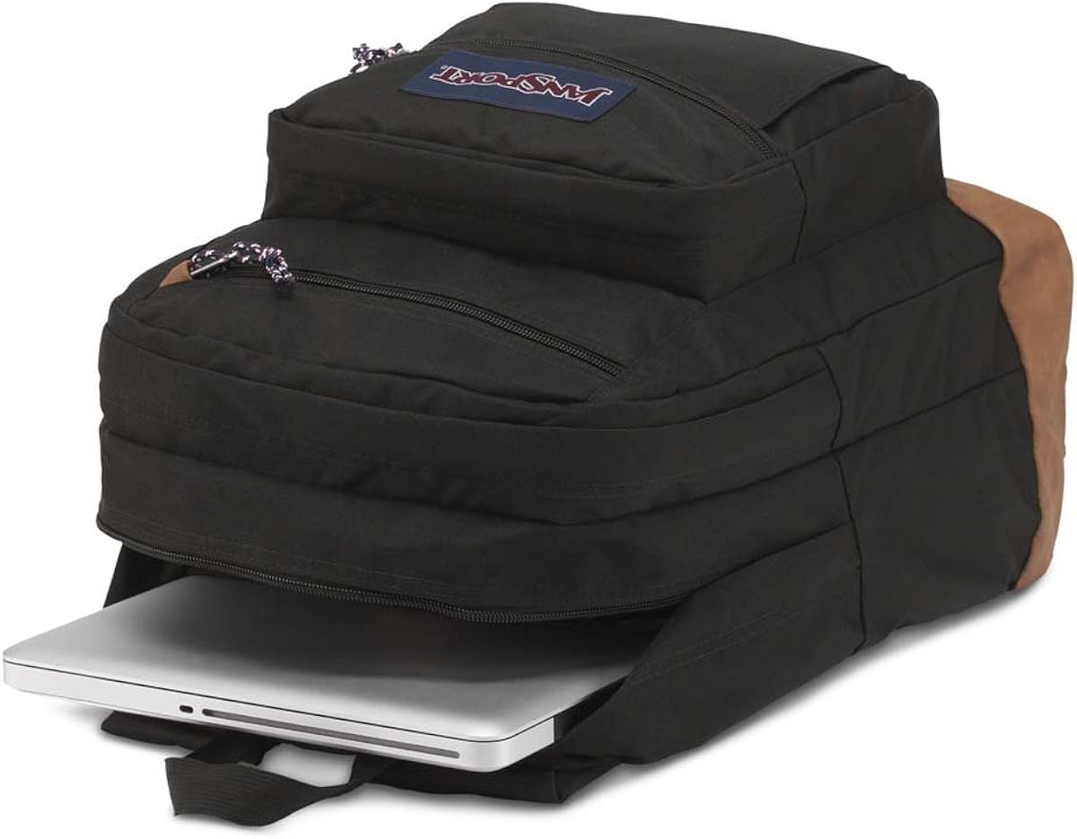 JanSport Mens Classic Mainstream Cool Student Backpack - Black / 17.7H X 12.8W X 5.5D, One Size: Jansport: Clothing