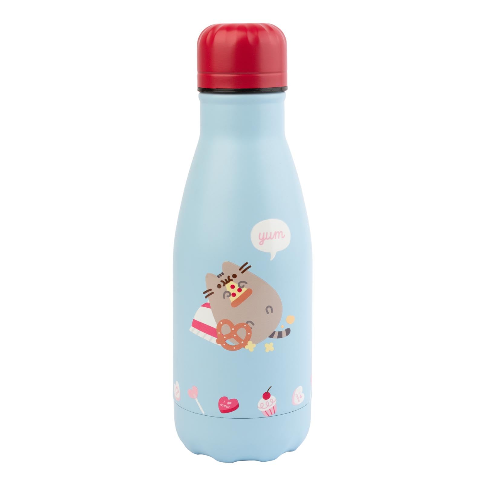 Grupo Erik Metal Water Bottle 260ml / 9oz - Pusheen Cat | Hot and Cold Water Bottle Stainless Steel, Cute Travel Bottles Gym | Pusheen Gifts for Cat Lovers, Cute Gifts Under 15 Pounds