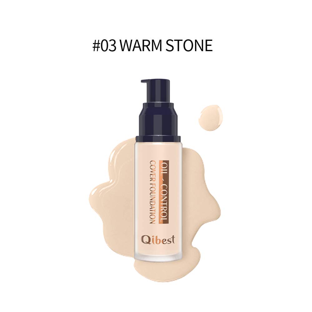 QIBEST Makeup Pro-Matte Liquid Longwear Foundation Face Primer, WARM STONE, 1 fl. Oz. (3)