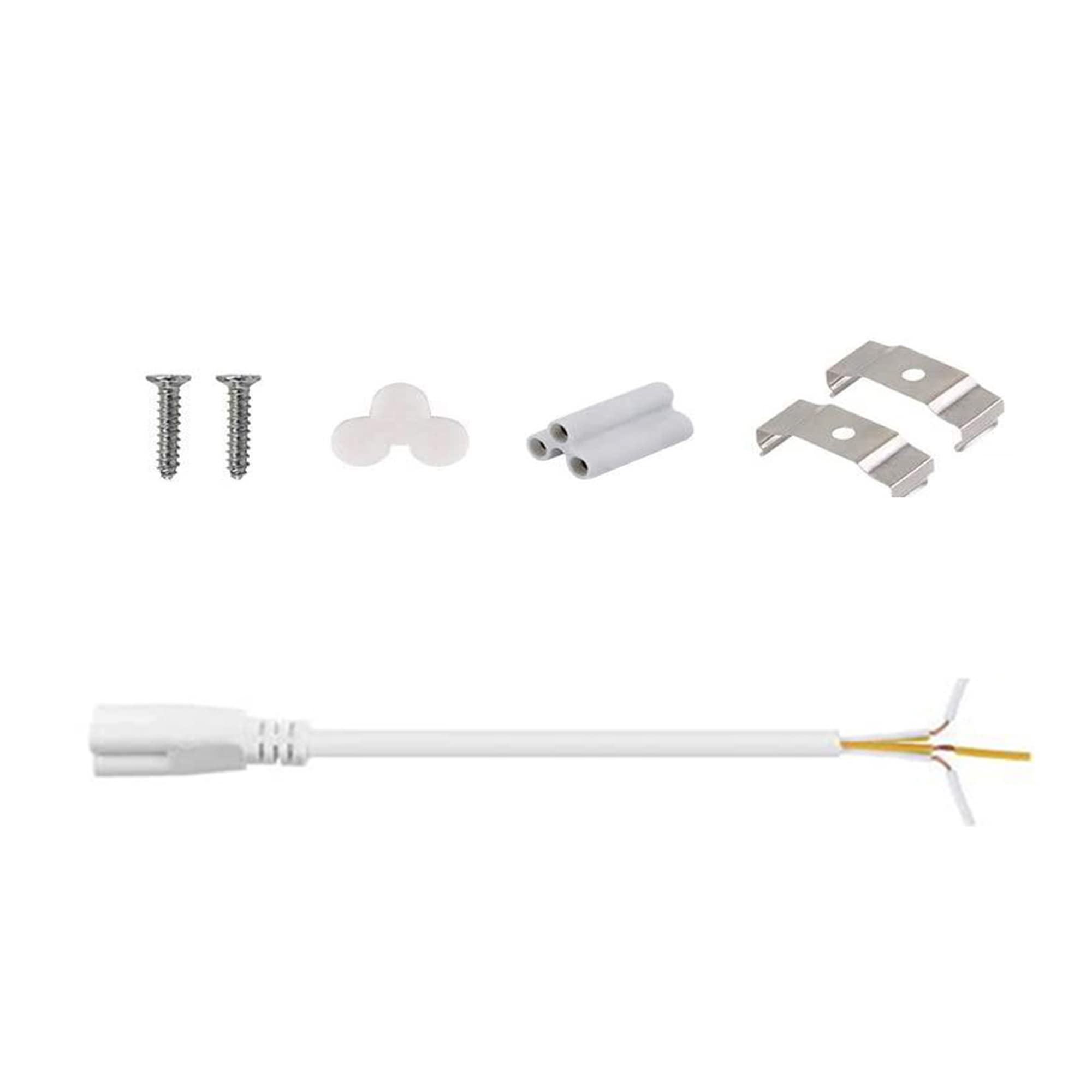 T&K TO-KING T5 LED Under Cabinet Hard Strip Lighting Installation kit