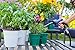 My Garden Provisions Expandable Garden Hose: Flexible, No Kink Expanding Hose with Brass Connector, Lightweight and Portable - Water Nozzle Included
