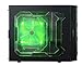 Apevia X-CRUISER3-GN ATXr Mid Tower Gaming Case with 5 Fans, Large Geen Side Window, USB2.0/USB3.0/HD Audio Ports, Fan Speed Controller, Colored VU/Temp/Fan Speed Gauges, up to 7 x Cooling Fan Space - Green