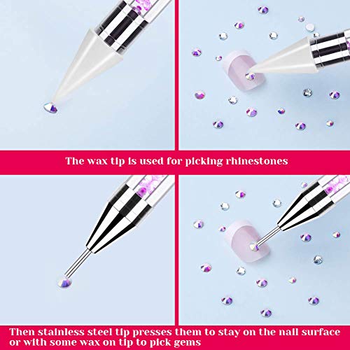 image for Anezus 4Pcs Wax Pencil for Rhinestones, Rhinestone Pickup Tool Jewel G