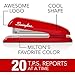 Swingline Stapler, Milton's Red Stapler from Office Space Movie, 646 Desktop Stapler Heavy Duty, 20 Sheet Capacity, For Office Decor, Desk Accessories & Home Office Supplies (64698)