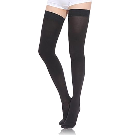Ztl Thigh High Compression Stockings Women Men, 3040 mmHg