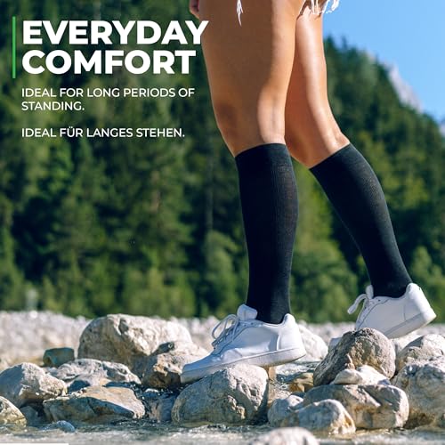 Medical Compression Socks for Men and Women 60% Organic Cotton