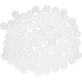 uxcell 200pcs PP Plastic Bearing Balls 10mm G2 Precision Bearing Ball,White | Solid Plastic Balls,Frosted Surface