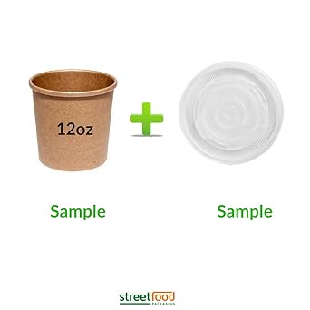 Recipiente para sopa de papel, con tapas de ventilación de ...