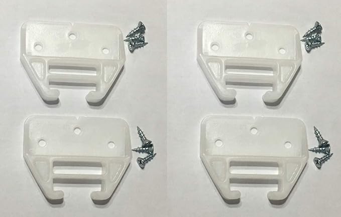 Drawer Guides Center Mount | Plastic Drawer Guide | 4 Pack Drawer Track