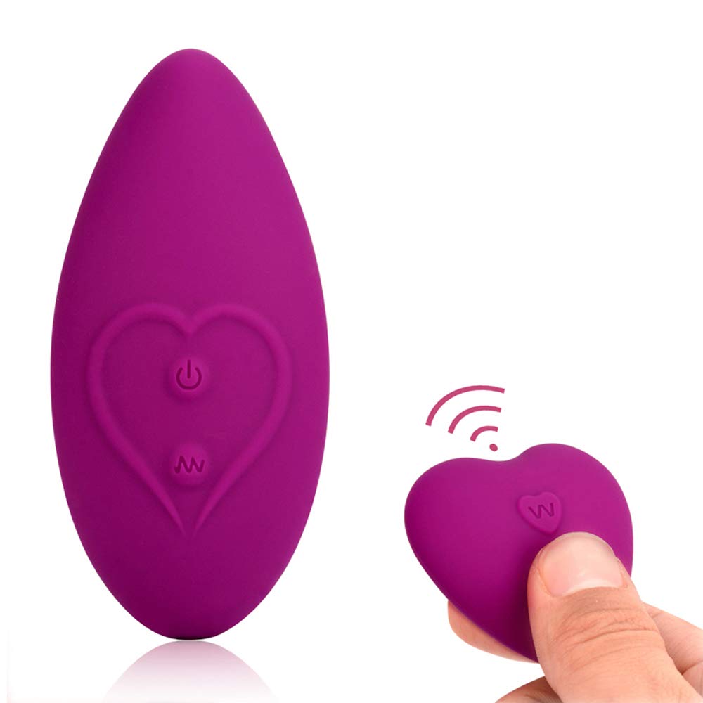 Auflegevibrator für sie Klitoris mit Fernbedienung, Tragbarer Klitorisstimulator Vibrator Invisible Klitoris Massagegerät für Frauen, Paare, 100% Wasserdichter, Leise (Violett)