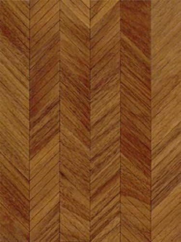 Lyon Walnut Wood - Dollhouse Miniature Flooring Kit