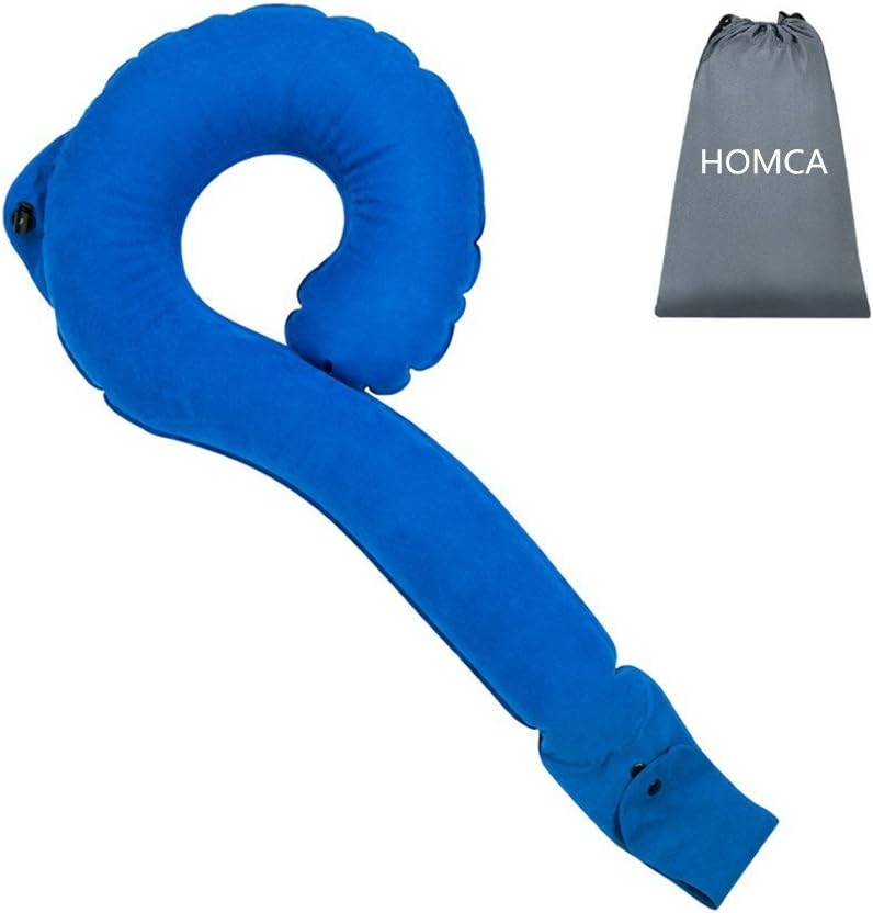 HOMCA Inflatable Neck Pillow, Portable Neck Cushion Head, Neck and