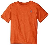 Champion  Little Boys' Performance Short Sleeve Tee, Vibrant Orange Heather, 4