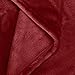 Amazon Brand – Pinzon Velvet Plush Blanket - Throw, Burgundy