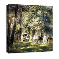 Canvas Wall Art Vase of Flowers by Pierre-Auguste Renoir Canvas Prints Home Artwork Decoration for Living Room,Bedroom - 12x12 inches