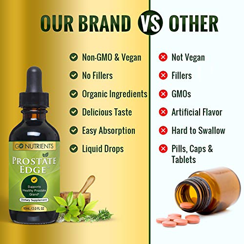 Go Nutrients Prostate Edge Prostate Supplement for Men with Pygeum