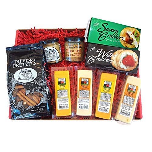 Wisconsin Cheese Company Deluxe Cheese and Crackers Gift Basket - //coolthings.us