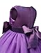 NNJXD Girl Sleeveless Lace 3D Flower Tutu Holiday Princess Dresses Size 5-6 Years Purple