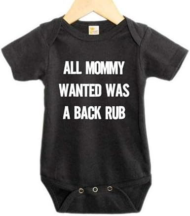 all mommy wanted was a backrub onesie