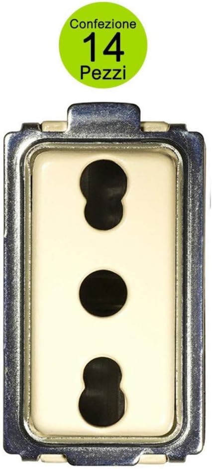 Multipack 14 Sockets Bivalent/Bipass Type Magic 16A 2P + T 250 Volt