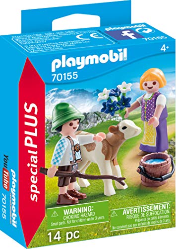 PLAYMOBIL 70155 Special Plus Kinder mit Kälbchen, bunt