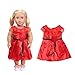 GOPOWD 18 Inch American Girl Doll Clothes Wardrobe Makeover - 5 Outfits with 1 Pair Elegant Shoes for My Life Doll, Our Generation, Journey Girl Dolls Accessories