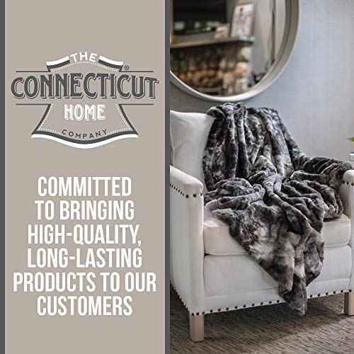 The Connecticut Home Company Luxury Shag Bed Throw Blanket, King Size