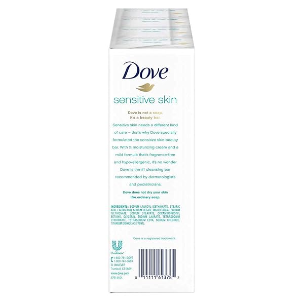 UNILEVER DOVE SENSITIVE BAR 3 75 OZ 16 BARS
