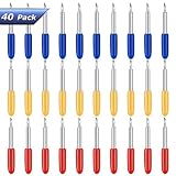 40 Pcs Replacement Blades for Cricut Explore Air 2 Vinyl Cutting Machines - 30，45 ，60 Degree Cutting Blades for Cricut (40)