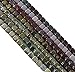 Metallic and Luster Mix 6mm Square Czech Czechmate Glass Two Hole Tile Bead Approx 175