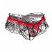 GBSELL Women Sexy Lace Bowknott V-String Briefs Panties Thongs G-String Bikini (New Red)