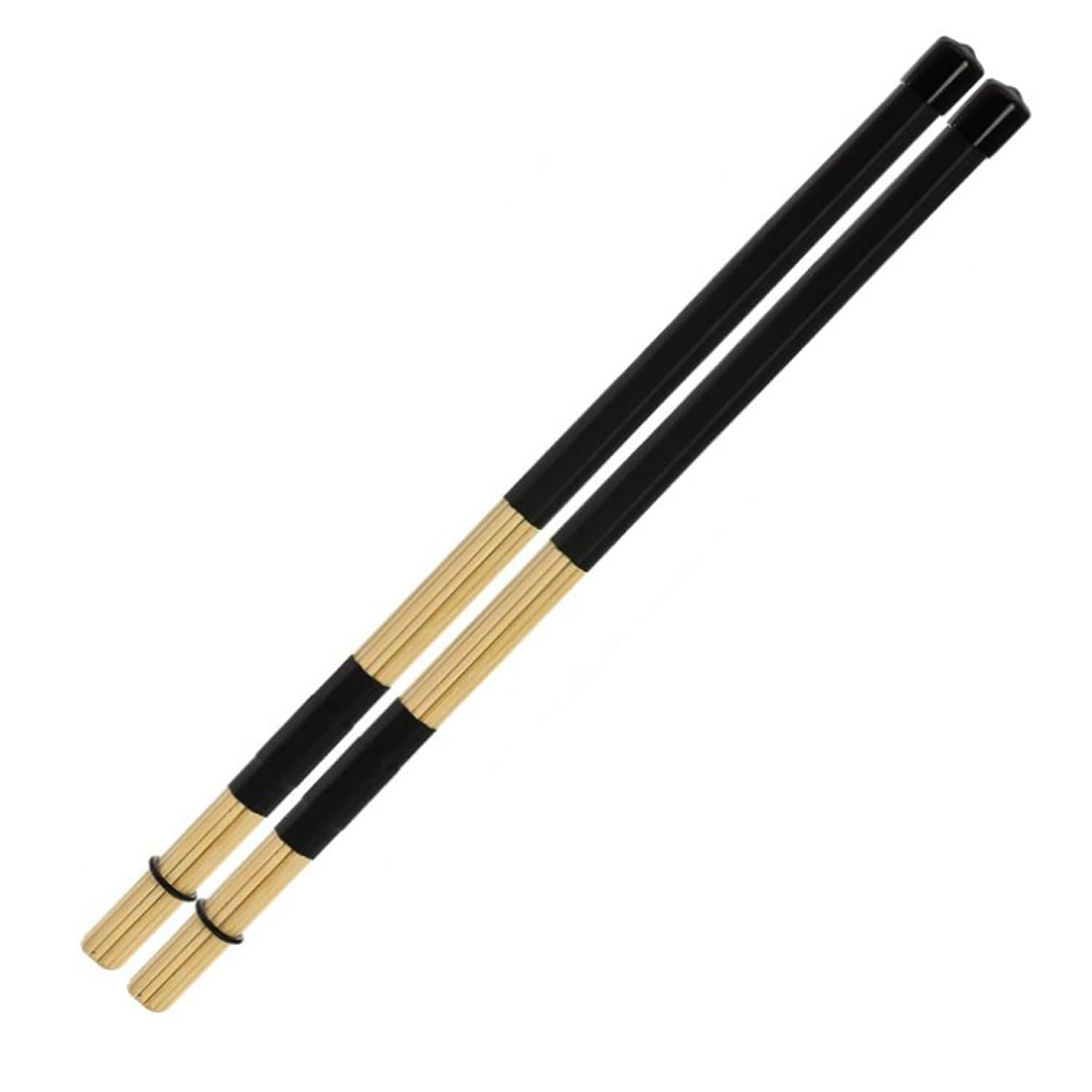 XNHIU Jazz Drum Sticks Brushes Drumsticks Bamboo Rod Drum Brushes Sticks for Jazz Folk Music (Black)