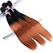 Silky Straight Hair Extensions Synthetic Hair Weave 3 Bundles Two Tone Ombre Color T1/30 (16