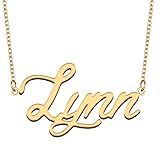 GR35Z9 Lynn Name Necklace Gift for Her His Friend