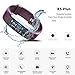 Fitness Tracker, LYOU X5 Plus Fitness Watch Heart Rate Monitor Activity Tracker, Waterproof Bluetooth Wireless Smart Bracelet Pedometer for Android and IOS Phones (Purple)