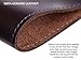 Trumpet valve guard by KGUBrass is the leather trumpet valve protector made of luxurious mild and thick material; use as protection from corrosion, scratches and stains (Brown (Blue thread))