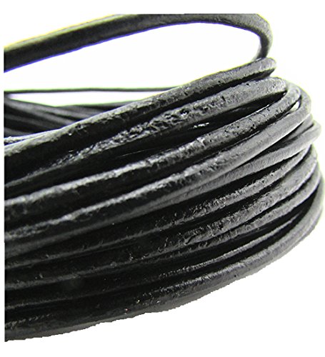 image for thingpad 2.0mm Genuine Round Leather Cord for Bracelet Neckacle Beadin