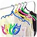 XREXS 10pcs Portable Travel Hangers Foldable Plastic Travel Suit Coat Clothes Hangers w Anti-Slip Grooves (10pcs Assorted Colors)