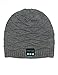 Bluetooth Beanie Hat Headphone, Wireless Musical Winter Knit Cap with Built-in Stereo Speaker Headphones Microphone Hands Free for Cell Phones, iPhone, iPad, Android, Laptops, Tablets(Grey)