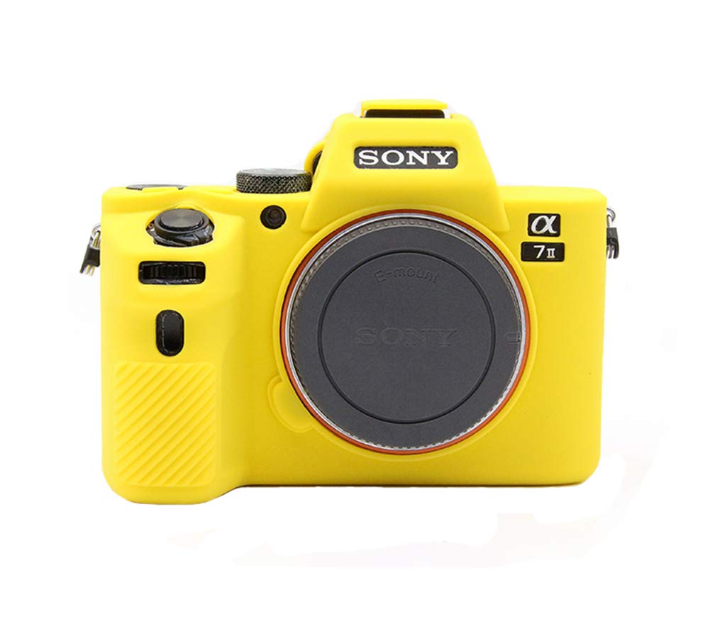 kinokoo Camera Case Silicone Case Compatible for Sony A7 II/ILCE-7M2/A7M2/α7 II (Yellow)