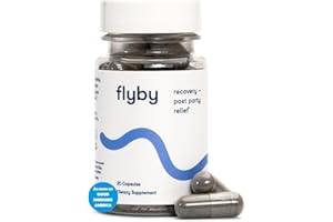 Flyby Recovery Supplement - All The Hang, Without The Over!™ - with Milk Thistle, Vitamin C, Activated Charcoal, and Apple Cider Vinegar - Pre & Post Drinking Formula (20 Count)