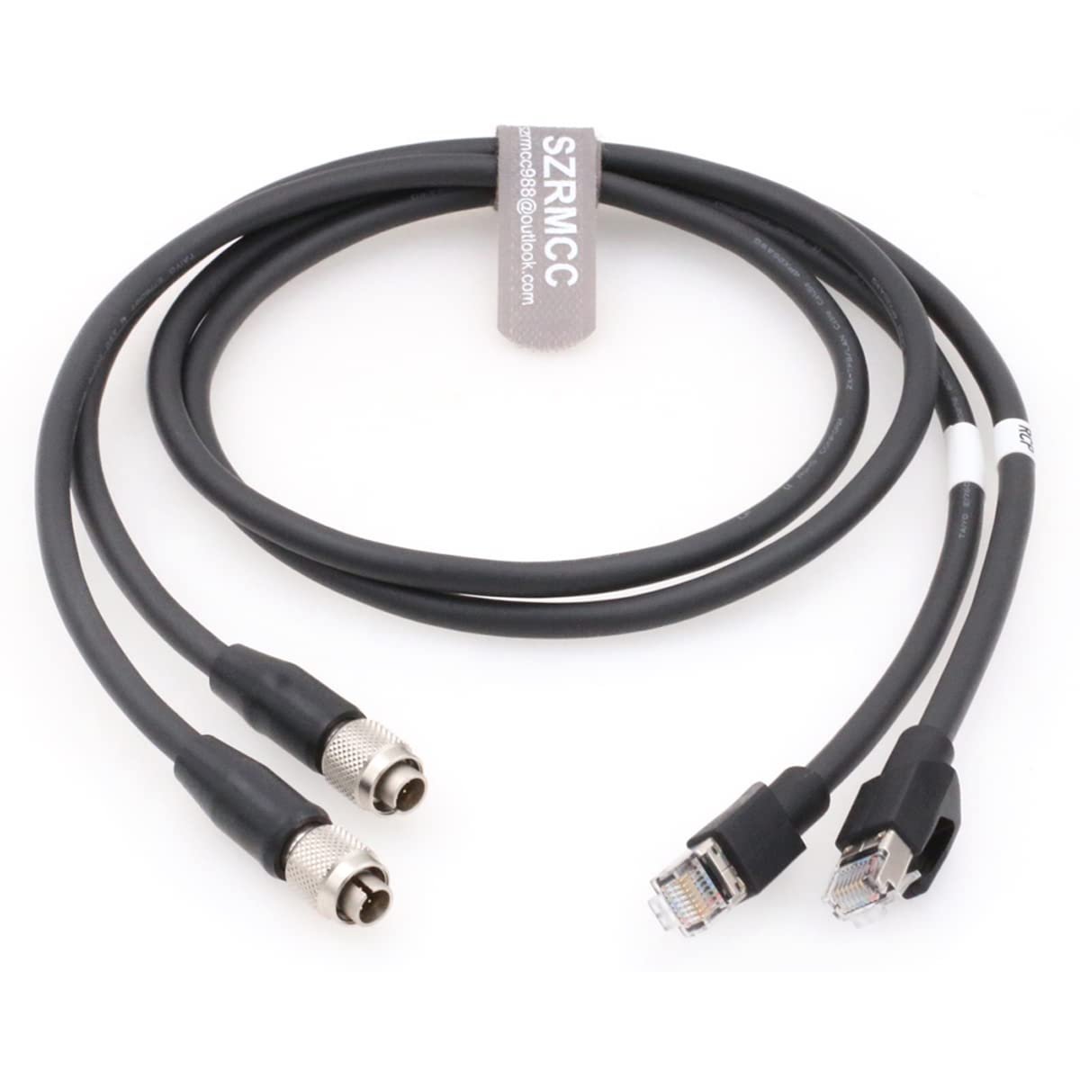 SZRMCC Hirose 8 pin Male to RJ45 Cat6 2Pcs Cable for Sony RCP Series Remote Control Panels Camera/CCU Fucntion (1m)